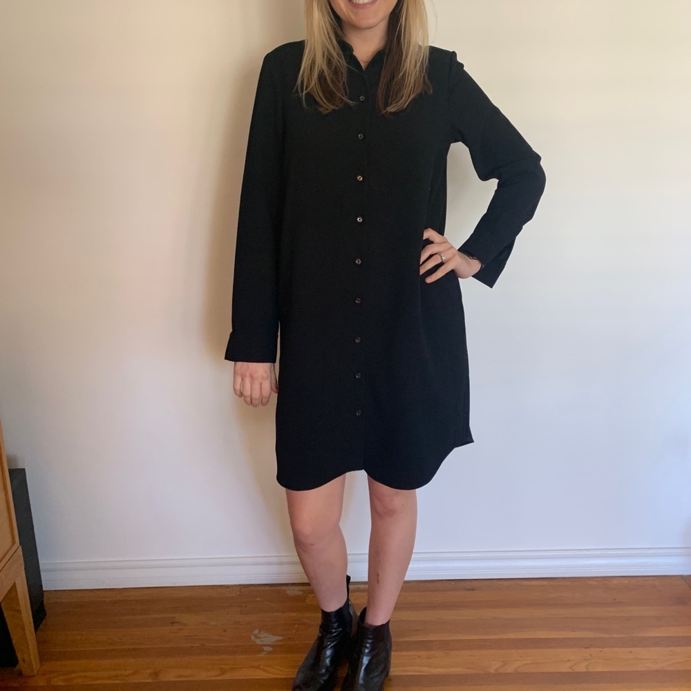 Kate Spade Black Button Down Dress